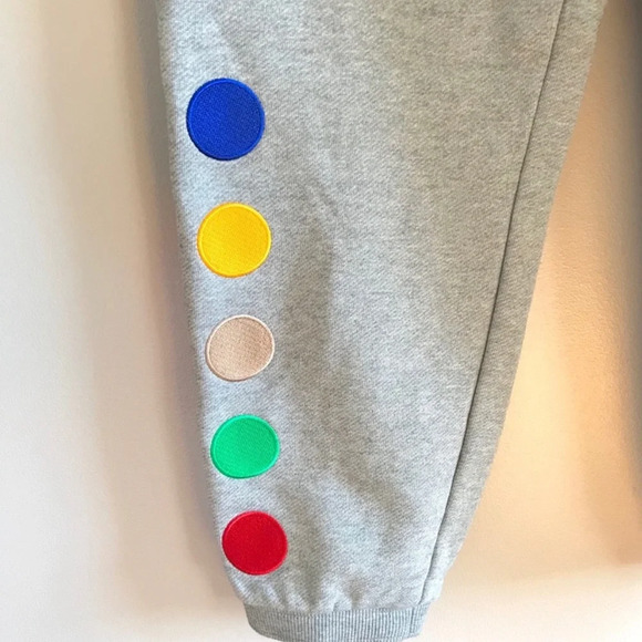 Puma x Fashion Geek Mens Gray Sweatpants All Star Game Jogger Embroidered Medium - Picture 4 of 13